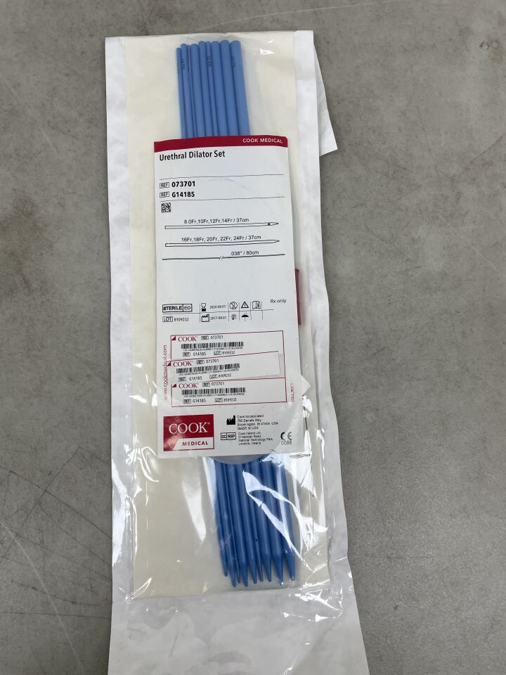 G14185 - COOK - Urethral Dilator Set, 8 to 24 Fr x 37 cm Dilator Length, (EA) - ( Expiry Date: 2020-08-01 )