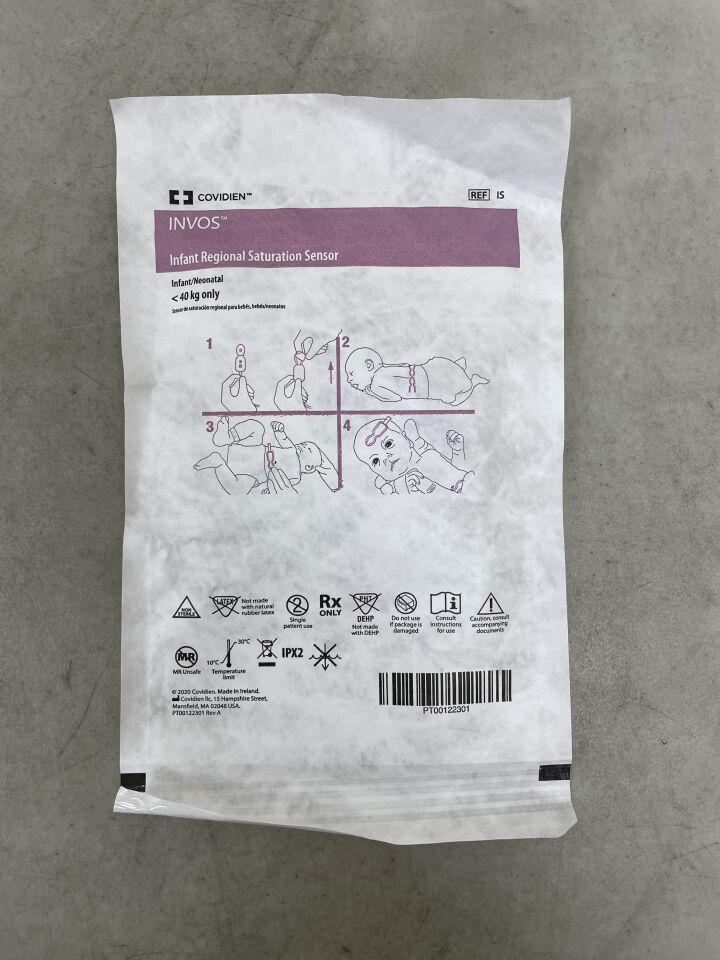 IS - COVIDIEN - INVOS 嬰兒區域血氧飽和度感測器,嬰兒/新生兒感測器,(EA)-(有效期:2099-12-31)