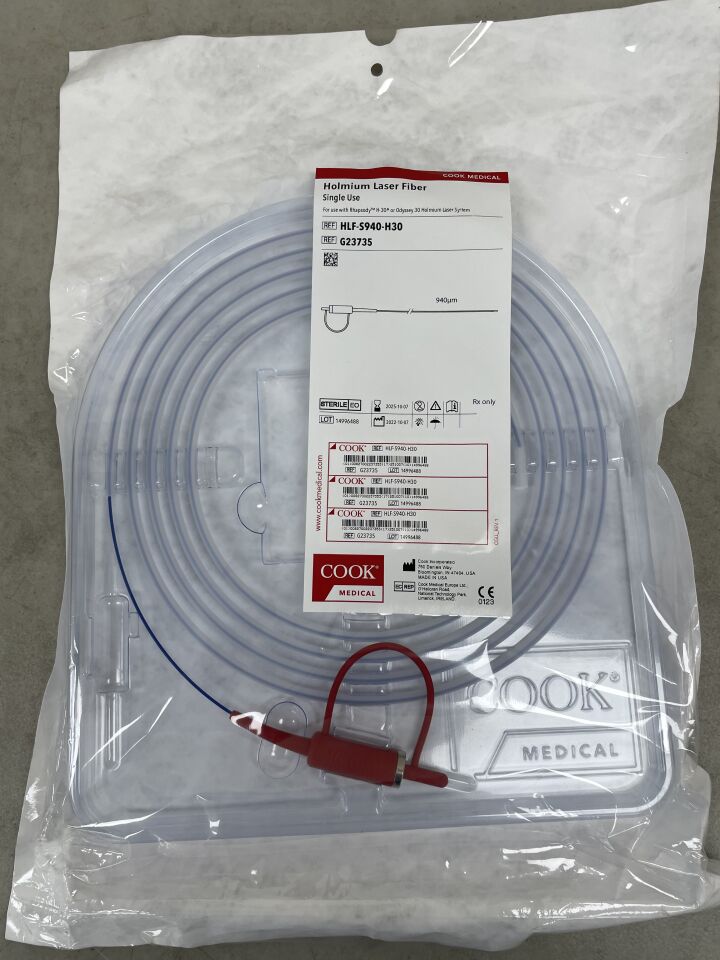 G23735 - COOK - Holmium Laser Fiber Single Use For use with Rhapsody H-30 or Odyssey 30 Holmium Laser System, (EA) - ( Expiry Date: 2025-10-07 )