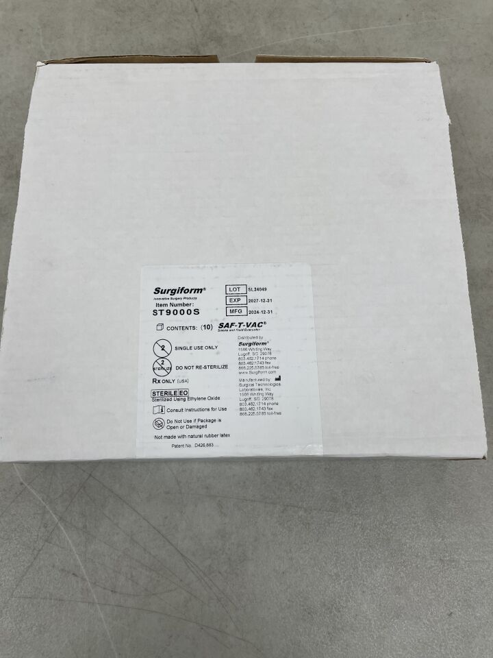 ST9000S - SURGICAL TECHNOLOGIES - Saf-T-Vac Smoke and Fluid Evacuator , ( BX/10 ) - ( Expiry Date : 2027-12-31 )