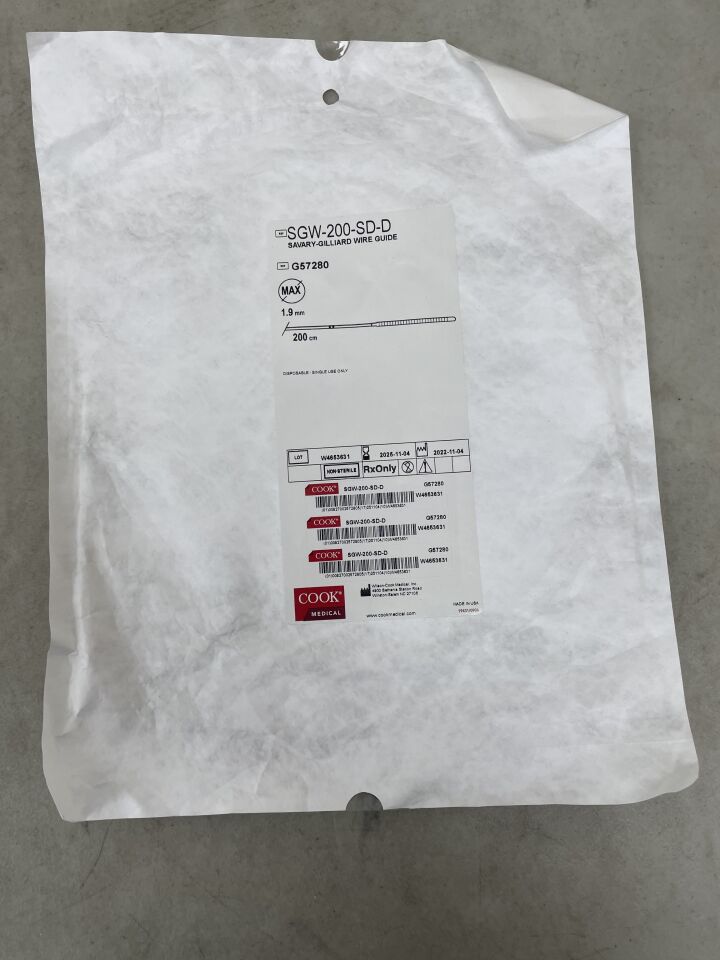 G57280 - COOK - Savary-Giliard Stainless Steel Wire Guide, 200 cm Length, (EA) - ( Expiry Date: 2025-11-04 )