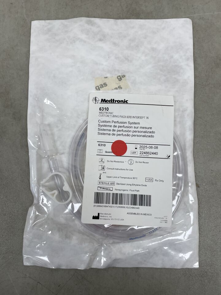 6310 - MEDTRONIC - Custom Tubing Pack, Intersept 36, (EA) - ( Expiry Date: 2025-08-08 )