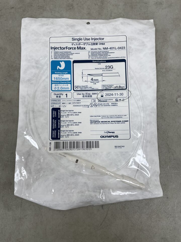 NM-401L-0423 - OLYMPUS - InjectorForce Max Injection Needle 4mm x 23G, (EA) - ( Expiry Date: 2024-11-30 )