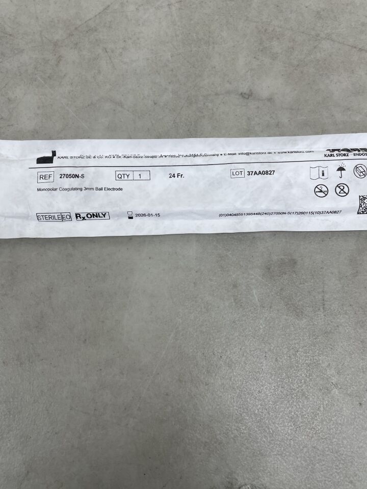 27050N-S - STORZ - 24F Monopolar Coagulating Ball Electrode 3mm, (EA) - ( Expiry Date: 2026-01-15 )
