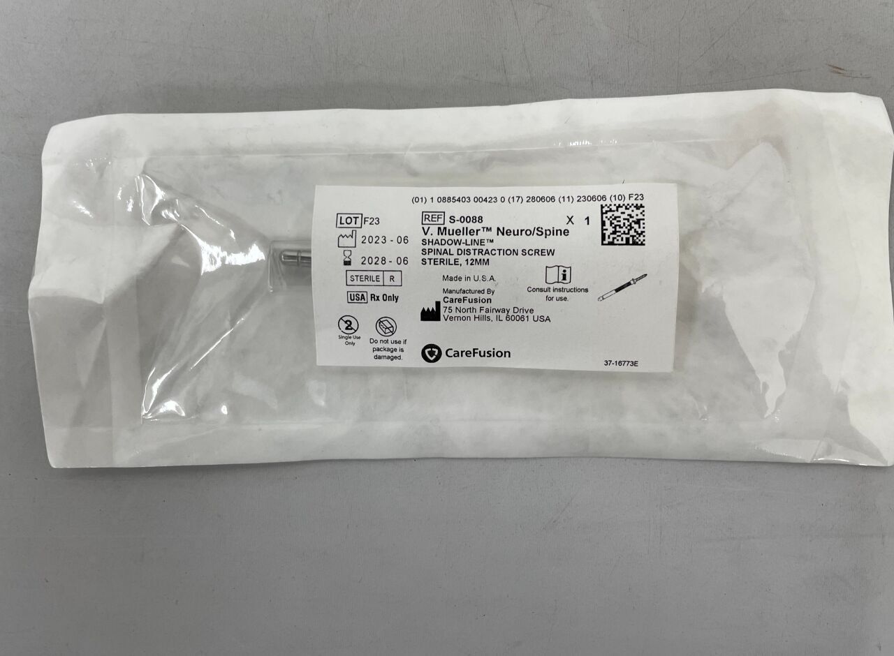 S-0088 - CAREFUSION - V. Mueller Distraction Screw 12mm, () - ( Expiry Date: 2028-06-06 )