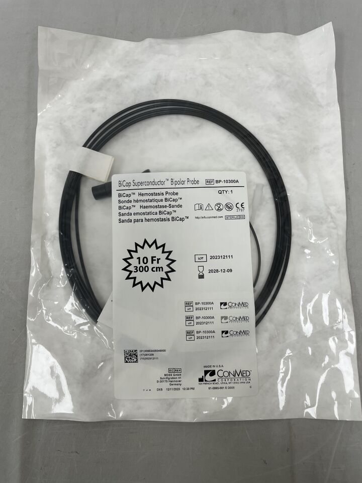BP-10300A - CONMED - BiCap Multi-Electrode Bipolar Hemostasis Probe 10F x 300cm, (EA) - ( Expiry Date: 2028-12-09 )