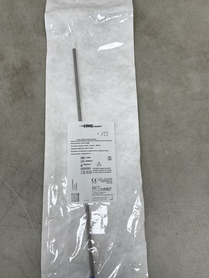 CD801 - CONMED - Core 5mm x 40cm Laparoscopic Kittner, Single Tip, (EA) - ( Expiry Date: 2029-03-31 )