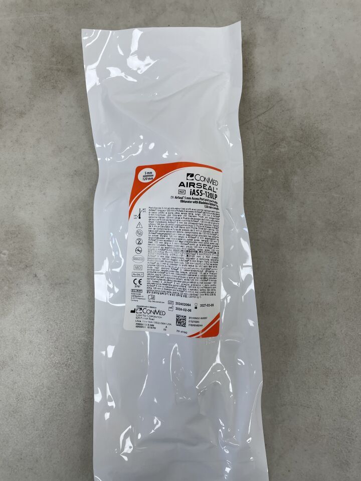 IAS5-120LP - CONMED - AirSeal 5 mm Access Port and Low-Profile Obturator, 120 mm Length , ( EA ) - ( Expiry Date : 2027-02-05 )