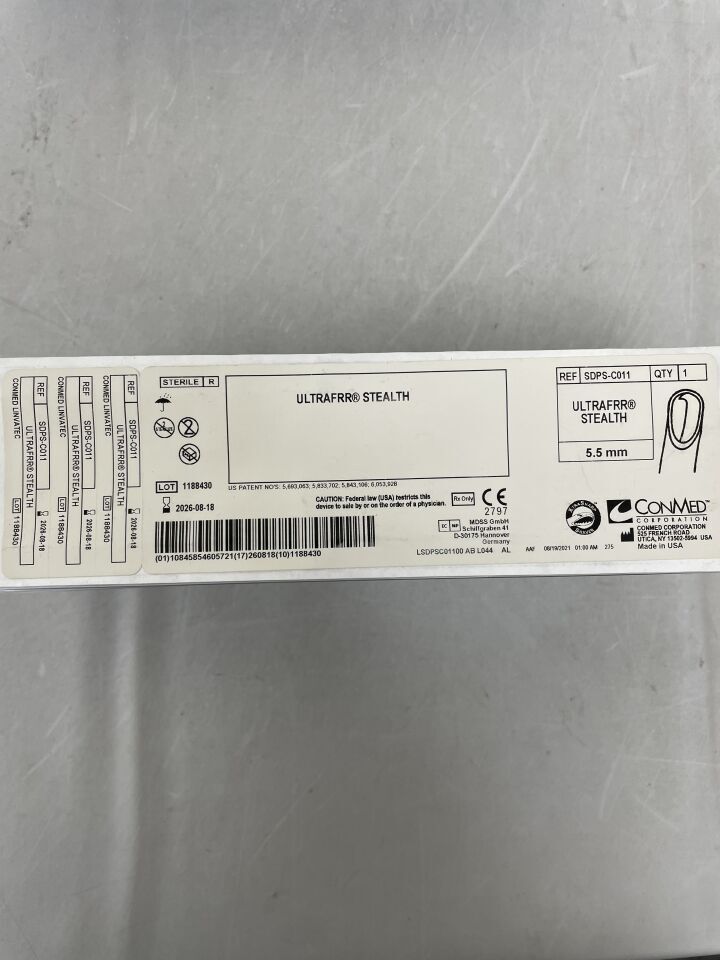 SDPS-C011 - CONMED - UltraFRR Diamond-Like Carbon Coated Stealth Blade, 5.5mm x 13cm, () - ( Expiry Date: )