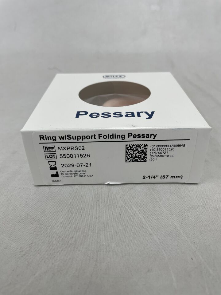 MXPRS02 - COOPER SURGICAL - Pessary Ring with support folding, 2.25in, (BX/1) - ( Expiry Date: 2029-07-21 )
