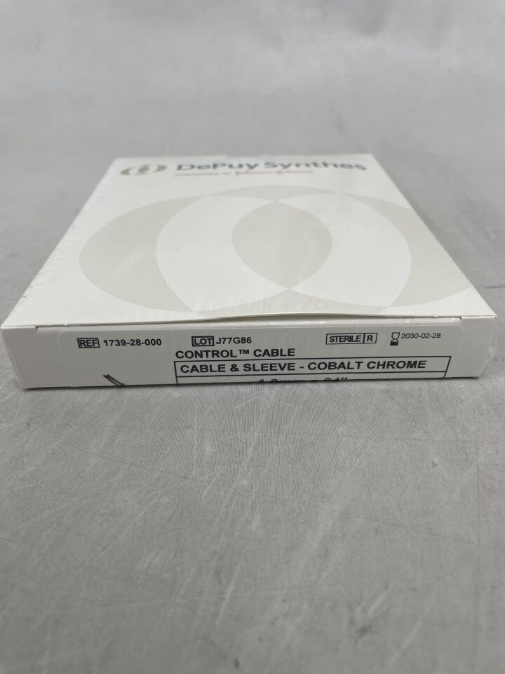 1739-28-000 - DEPUY - Control Cable & Sleeve - Cobalt Chrome, 1.8mm x 24", (BX/1) - ( Expiry Date: 2030-02-28 )