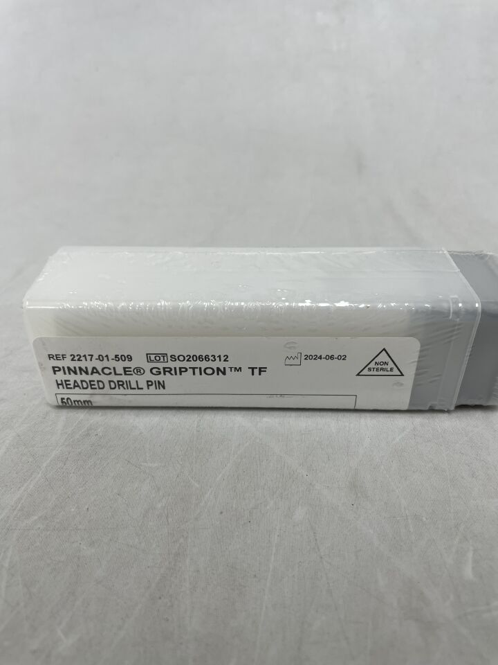 2217-01-509 - DEPUY - Pinnacle Gripton TF Headed Drill Pin, 50mm, (BX/1) - ( Expiry Date: 2099-12-31 )