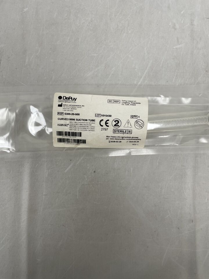 530020500 - DEPUY - kamvac curved mini suction tube, () - ( Expiry Date: )