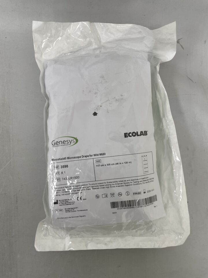 3598 - ECOLAB - Genesys Microshield Microscope Drape for wild M680, (EA) - ( Expiry Date: 2026-10-01 )