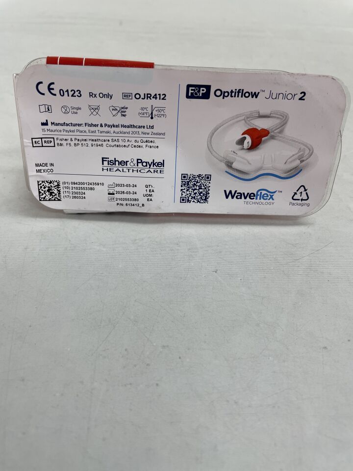 OJR412 - FISHER & PAYKEL - Optiflow Junior 2 Nasal Cannula, Size S , (EA) - ( Expiry Date: 2026-03-24 )