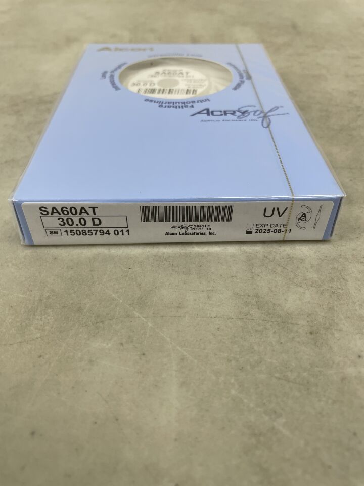 SA60AT.300 - ALCON - AcrySof Acrylic Foldable IOL, 30.0D, (BX/1) - ( Expiry Date: 2025-08-11 )