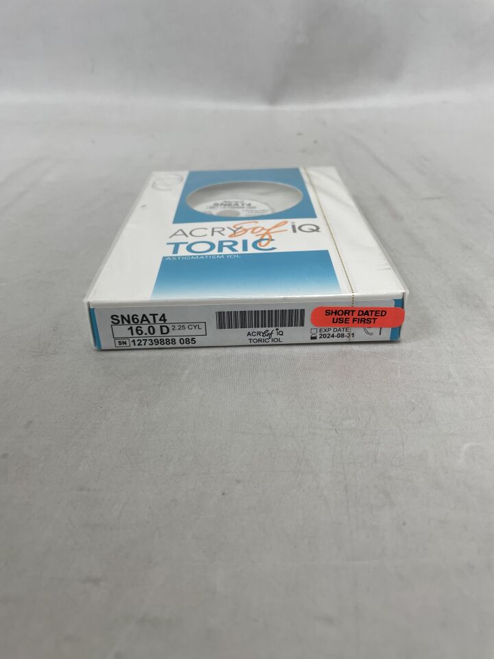 SN6AT4.160 - ALCON - ACRYSof IQ Toric Astigmatism IOL, 16.0D, (BX/1) - ( Expiry Date: 2025-04-19 )