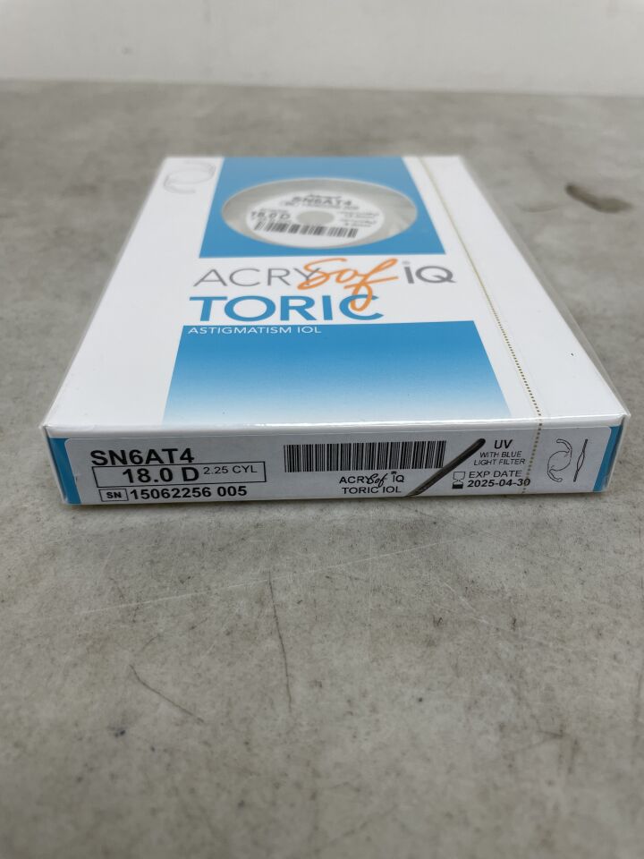 SN6AT4.180 - ALCON - ACRYSof IQ Toric Astigmatism IOL, 18.0D, (BX/1) - ( Expiry Date: 2025-04-30 )