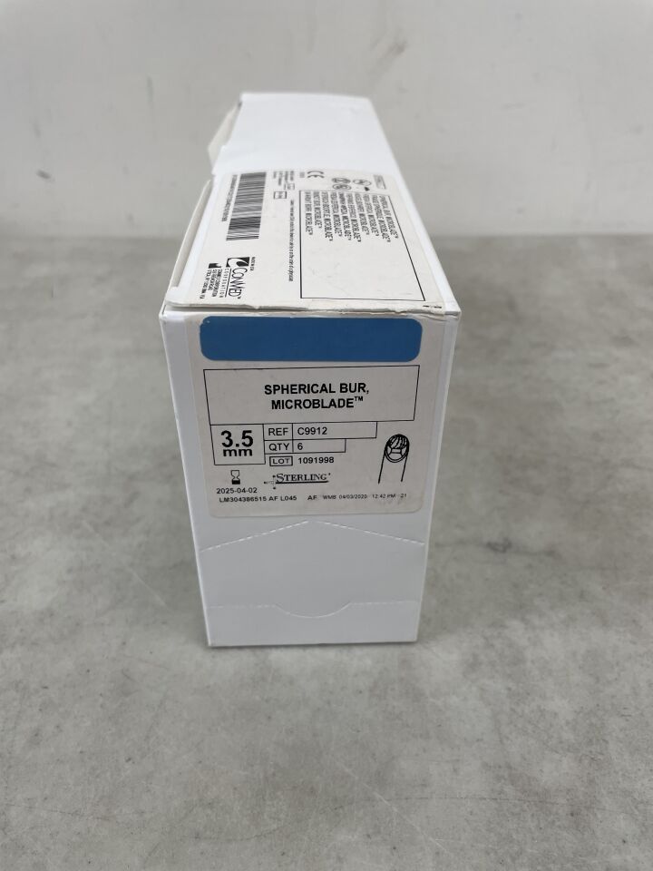 C9912 - CONMED - 3.5mm Spherical Bur, Microblade, (BX/6) - ( Expiry Date: 2025-04-02 )