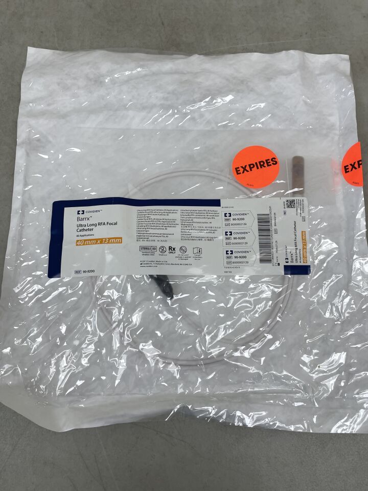 90-9200 - COVIDIEN - Barrx Ultra Long RFA Focal Catheter, 8.6 to 9.8 mm Scope, 40 Length x 13 mm Width Electrode, (EA) - ( Expiry Date: 2025-07-25 )