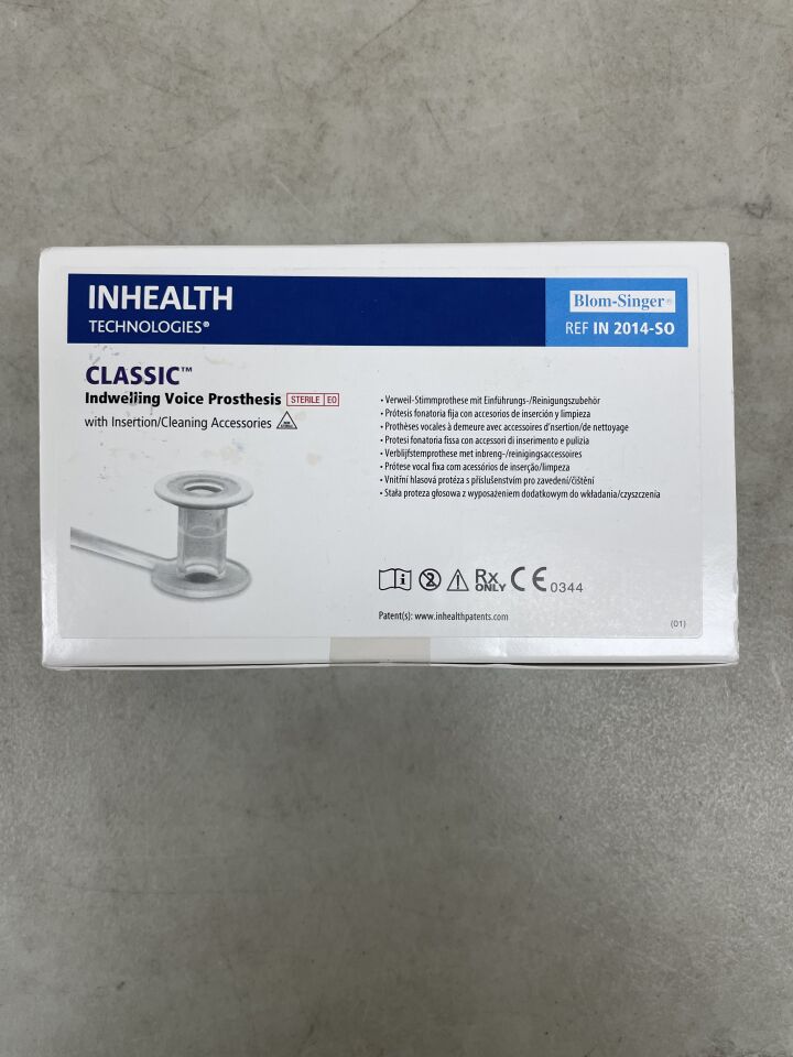 IN 2014-SO - INHEALTH TECHNOLOGIES - Voice Prosthesis Blom-Singer Classic, 20 Fr., (BX/1) - ( Expiry Date: 2023-09-21 )