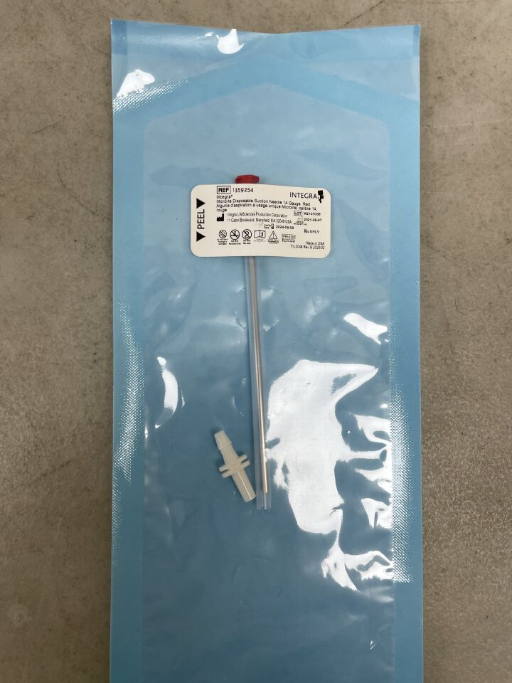 1359254 - INTEGRA - MicroLite Disposable Suction Needle 14G, Red, (EA) - ( Expiry Date: 2024-09-06 )