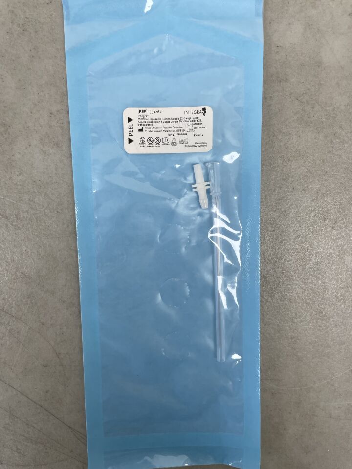 1359262 - INTEGRA - MicroLite Disposable Suction Needle 22G, Clear, (EA) - ( Expiry Date: 2025-08-02 )
