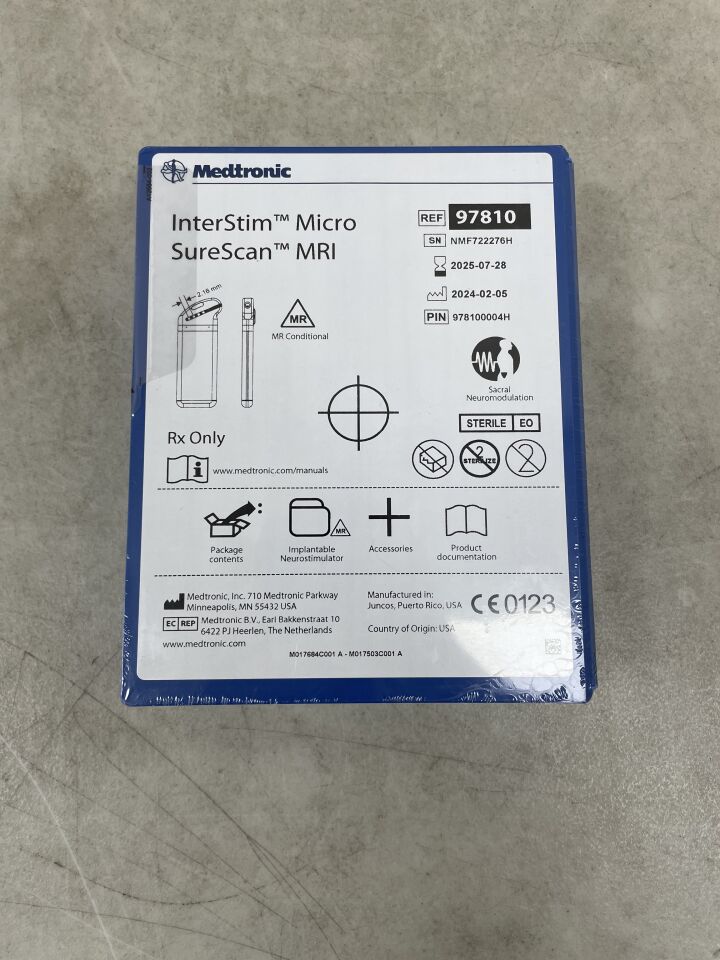 97810 - MEDTRONIC - InterStim Micro Rechargeable Implantable Neurostimulator for Bladder & Bowel Control, (BX/1) - ( Expiry Date: 2025-07-14 )