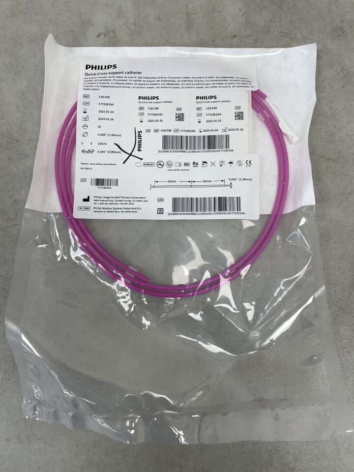 518-038 - PHILIPS - Quick-Cross Support Catheter, 150cm working length, 1.6mm OD, 1.04mm Tip Profile, (EA) - ( Expiry Date: 2025-05-24 )