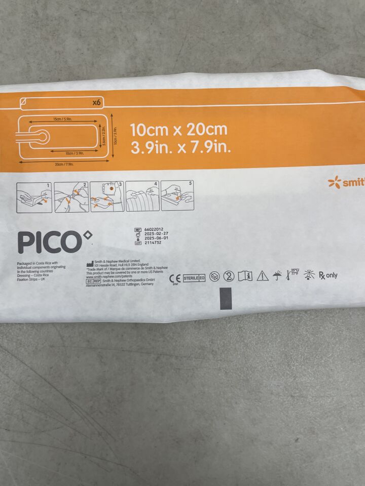 66022012-D - SMITH & NEPHEW - PICO 7 NPWT Dressing, 10cm x 20cm (Dressing Only), (EA) - ( Expiry Date: 2025-06-01 )