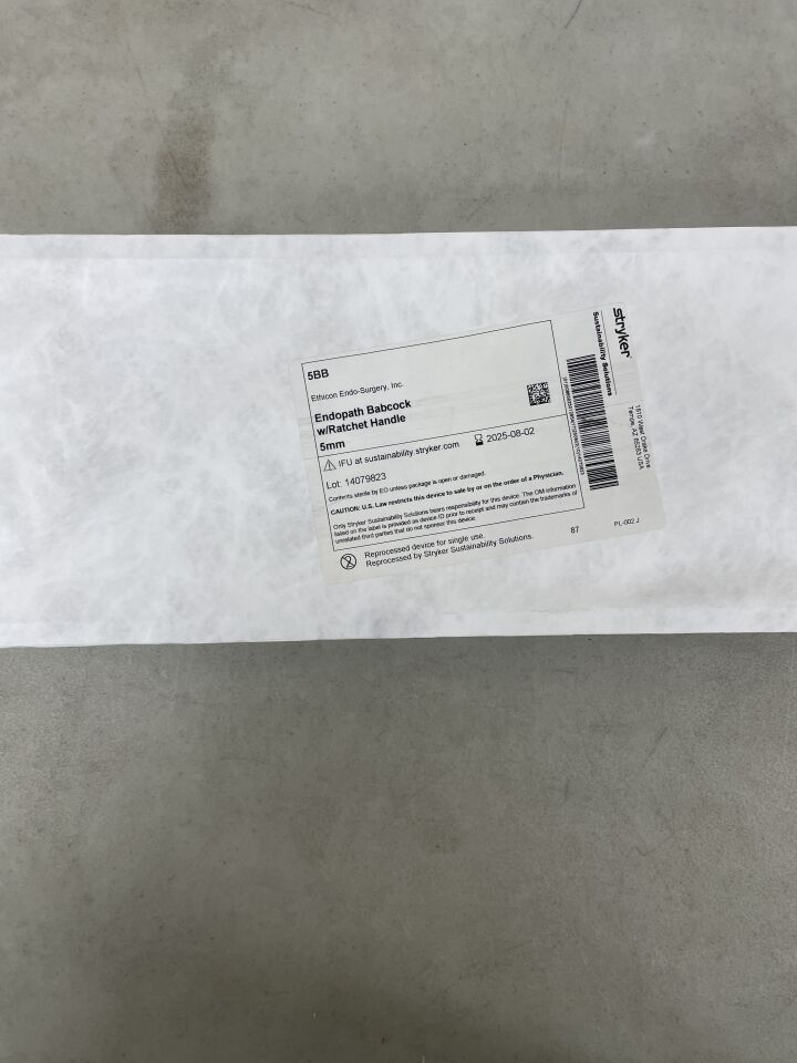 5BBREP - STRYKER - ETHICON ENDOPATH 5 mm Babcocks with Ratchet Handle, (EA) - ( Expiry Date: 2025-08-02 )