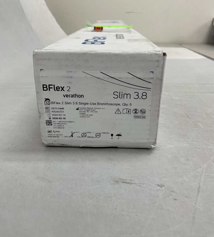 0570-0448 - VERATHON MEDICAL - Glidescope BFlex2 3.8 Slim Bronchoscope, Disposable , ( BX/5 ) - ( Expiry Date : 2026-02-16 )