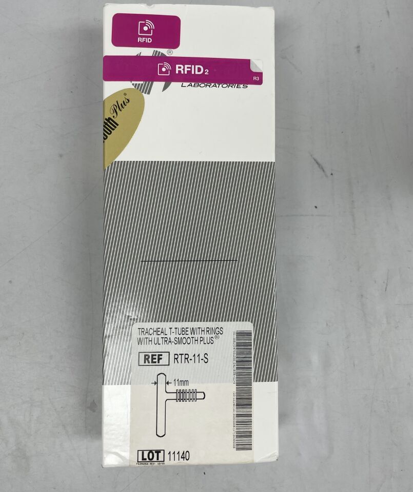 RTR-11-S - HOOD - Tubo traqueal en T con anillos y punta extra suave, 11 mm, (caja/1) - (Fecha de caducidad: 06/03/2030)