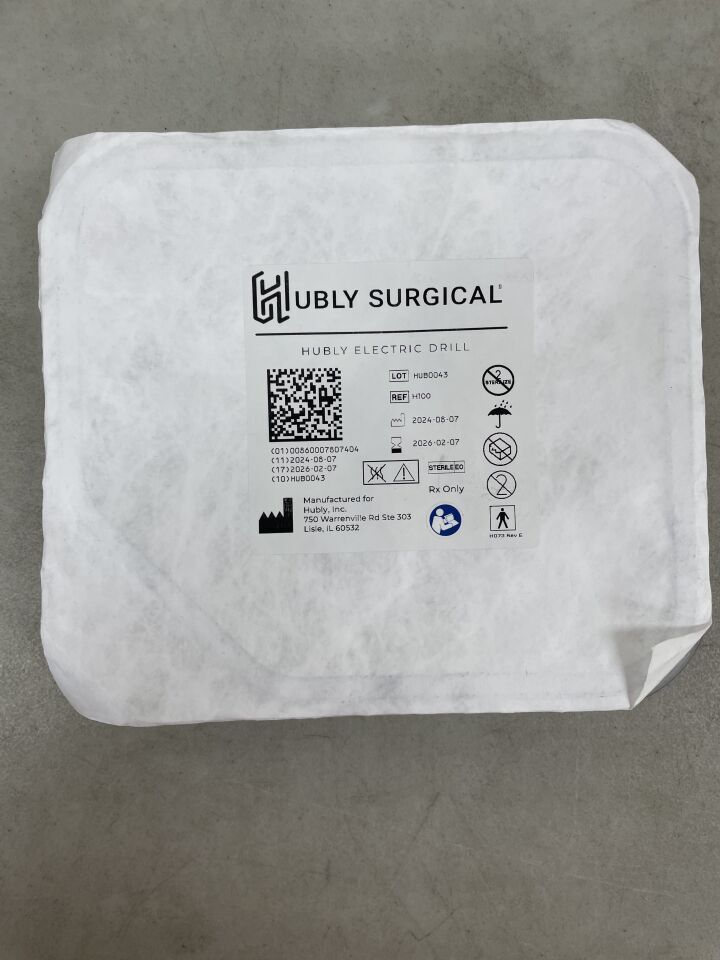 H100 - HUBLY SURGICAL - Hubly Electric Drill - Drill only, (EA) - ( Expiry Date: 2026-02-07 )