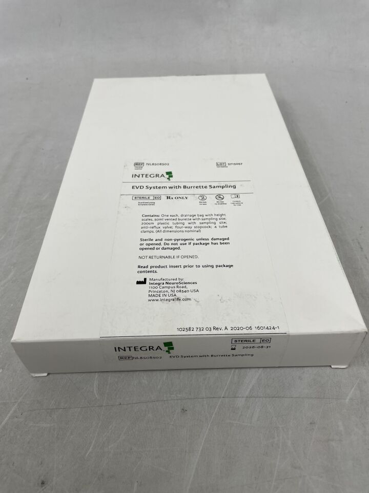 NL8508502 - INTEGRA - CSF Drainage System with Burette Sampling and Needleless Sampling Site, (BX/1) - ( Expiry Date: 2026-08-31 )