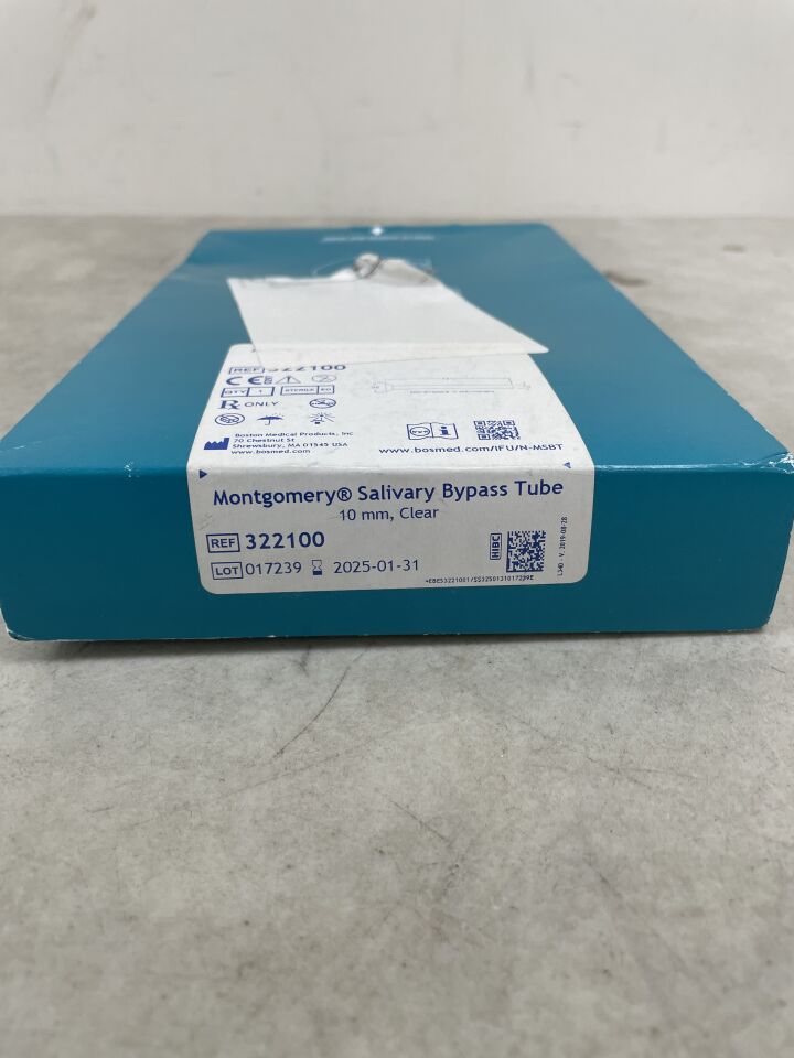 322100 - BOSTON MEDICAL - Montgomery Salivary Bypass Tube, 10mm, (BX/1)