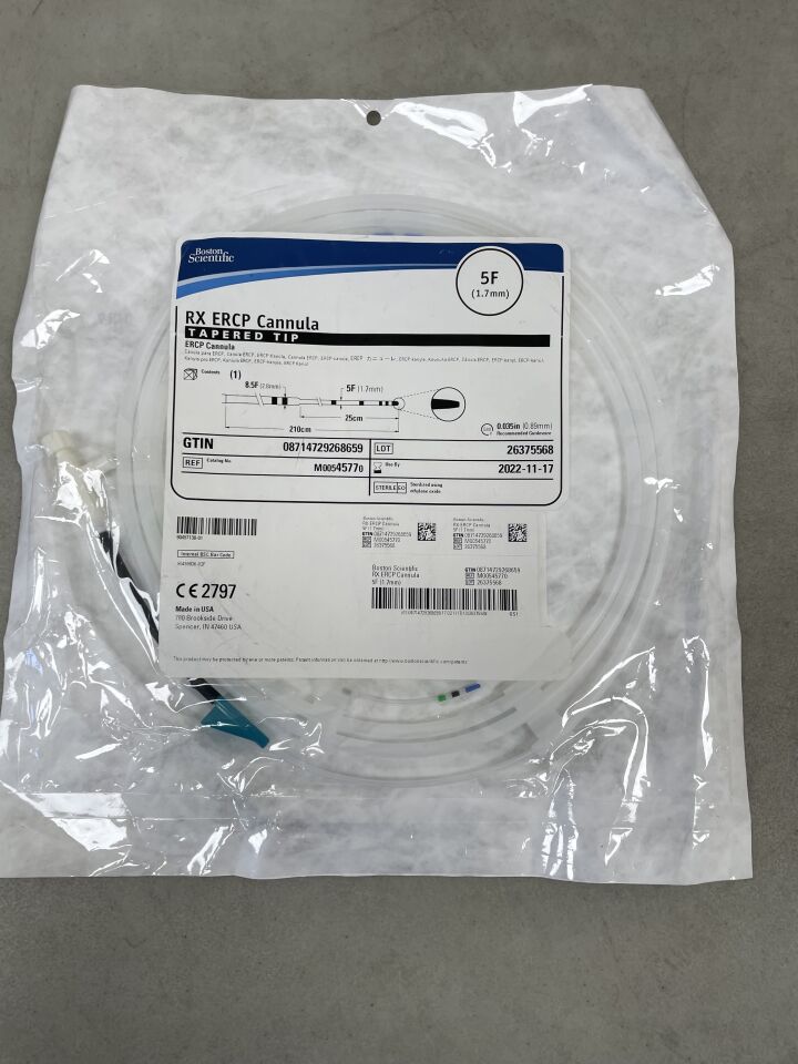 4577 - BOSTON SCIENTIFIC - RX ERCP Cannula, Tapered Tip, 5F, (EA) - ( Expiry Date: 2022-11-17 )