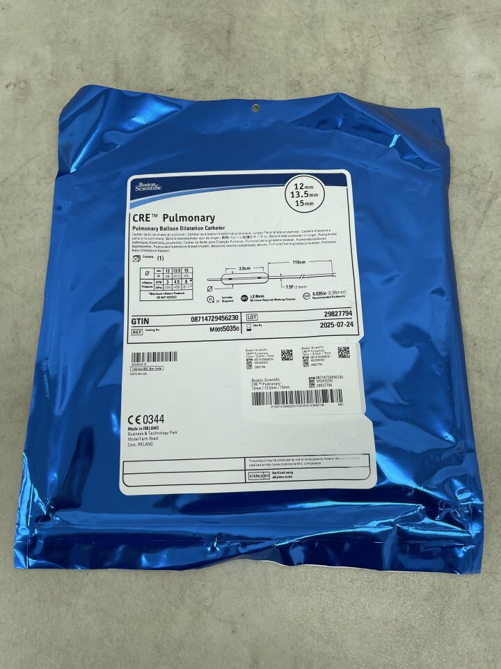 5035 - BOSTON SCIENTIFIC - CRE Pulmonary Balloon Dilation Catheter 12mm x 13.5mm 15mm , (EA) - ( Expiry Date: 2025-07-24 )