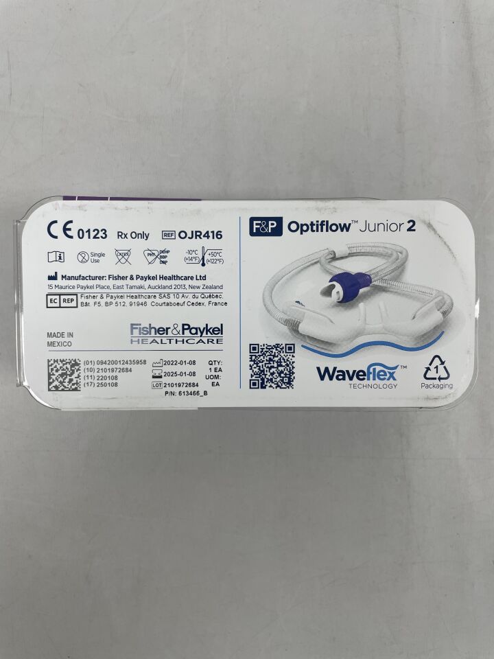 OJR416 - FISHER & PAYKEL - Optiflow Junior 2 Nasal Cannula, Large, (EA) - ( Expiry Date: 2025-01-18 )