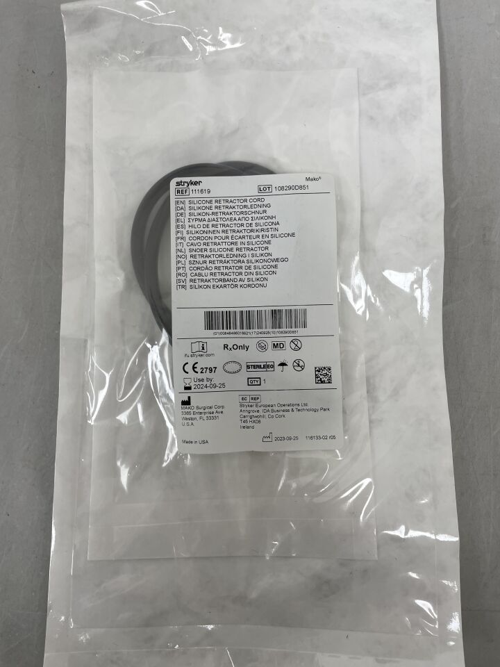 111619 - STRYKER - Silicone Retractor Cord, (EA) - ( Expiry Date: 2024-09-25 )