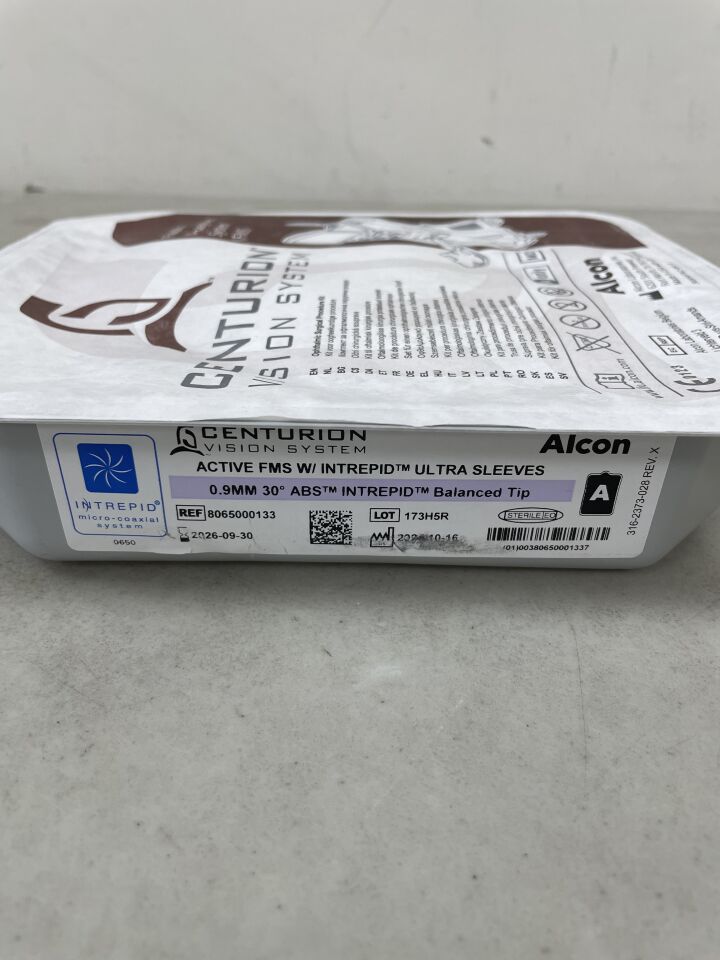 8065000133 - ALCON - Centurion Vision System Active FMS w/ Intrepid Ultra Sleeves 0.9mm 30Deg, (EA) - ( Expiry Date: 2026-09-30 )