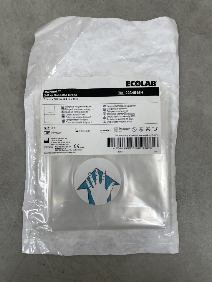 2234515H - ECOLAB - X-ray Cassette Drape, (EA) - ( Expiry Date: 2026-06-01 )