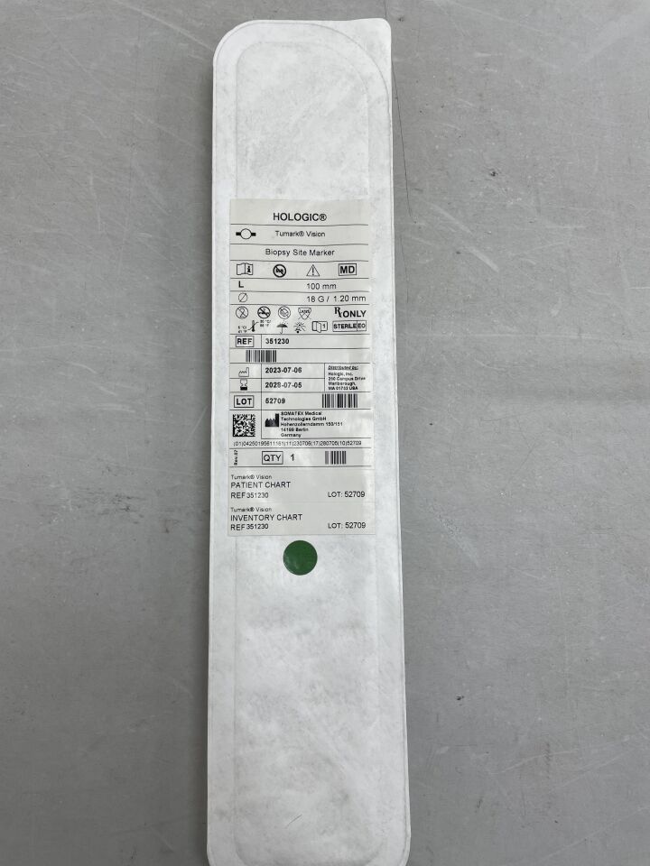 351230 - HOLOGIC - Tumark Vision 活檢部位標記,100mm x 18G,(EA)-(有效期至:2028-07-05)