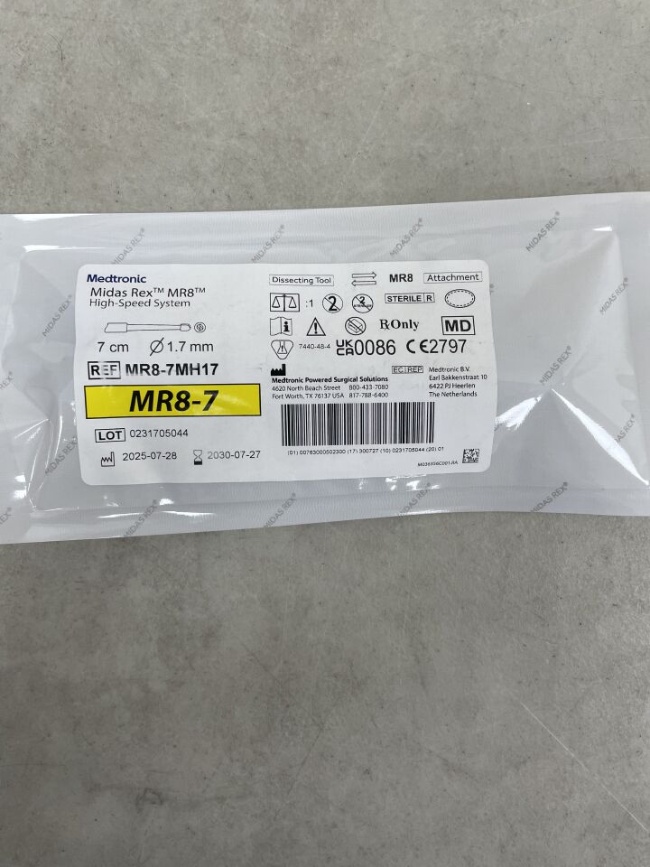 MR8-7MH17 - MEDTRONIC - Midas Rex MR8 Match Head 7cm x 1.7mm , ( EA ) - ( Expiry Date : 2030-07-27 )