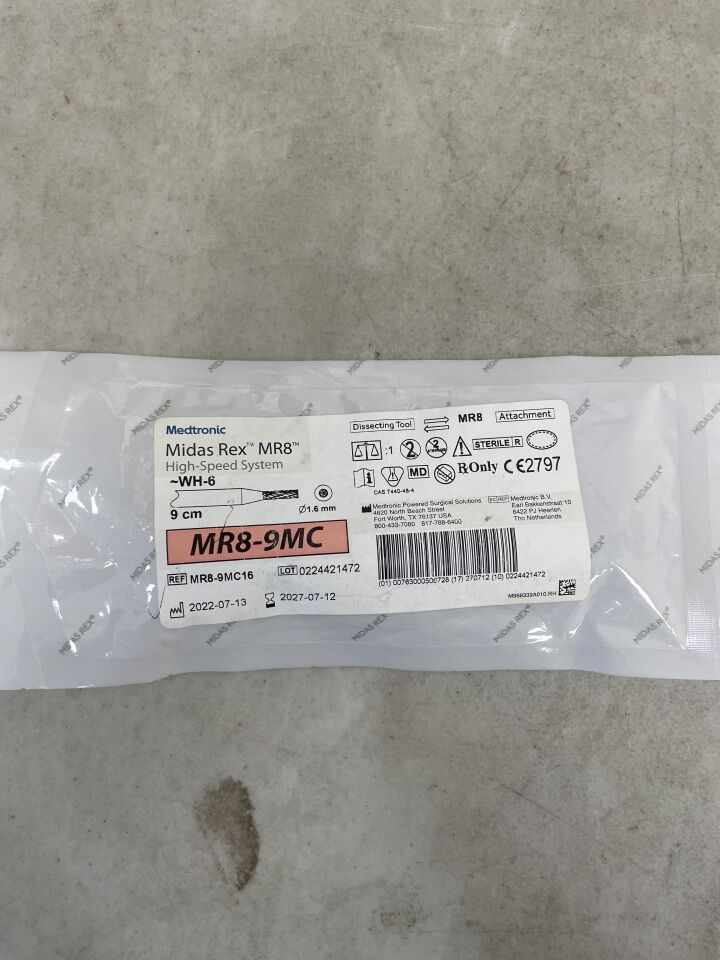 MR8-9MC16 - MEDTRONIC - MIDAS REX MR8 High Speed System , ( EA ) - ( Expiry Date : 2027-07-12 )