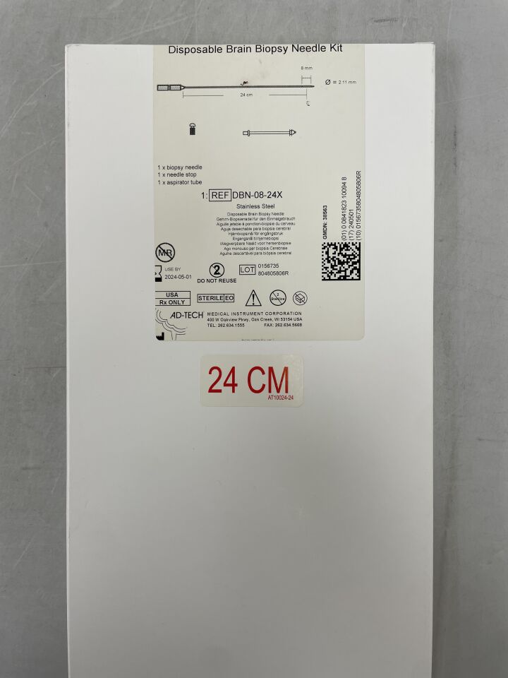 DBN-08-24X - ADTECH MEDICAL - Brain Biopsy Needle Kit, 8mm x 24cm, (BX/1) - ( Expiry Date: 2025-11-01 )