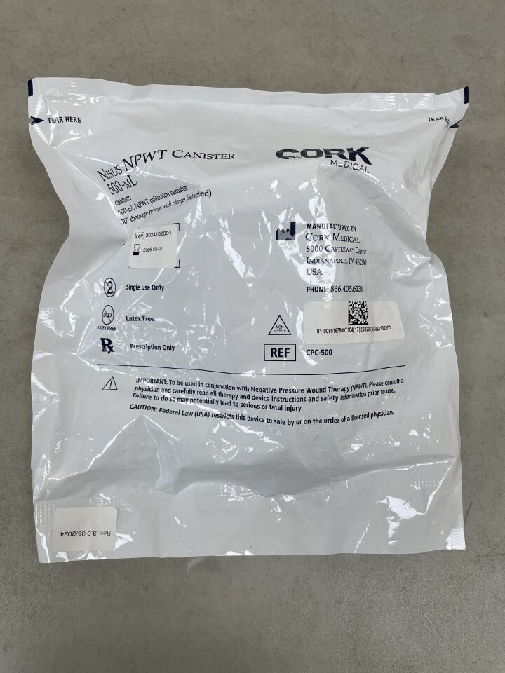 CPC-500 - CORK MEDICAL - NISUS 500 ml Canister, (EA) - ( Expiry Date: 2026-02-01 )