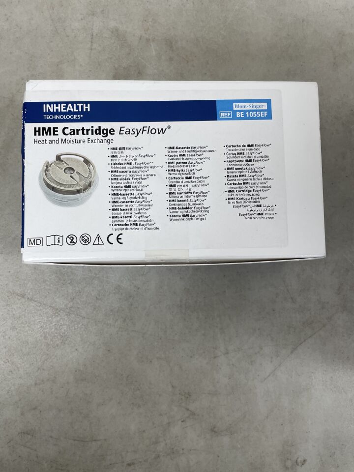 BE1055EF - FREUDENBERG MEDICAL - HME Cartridge EasyFlow, Heat and Moisture Exchange , (BX/30) - ( Expiry Date: 2025-09-22 )