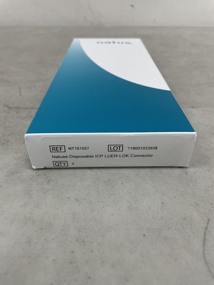 NT161057 - NATUS - Disposable ICP Luer-Lock Connector, (BX/3) - ( Expiry Date: 2025-08-29 )