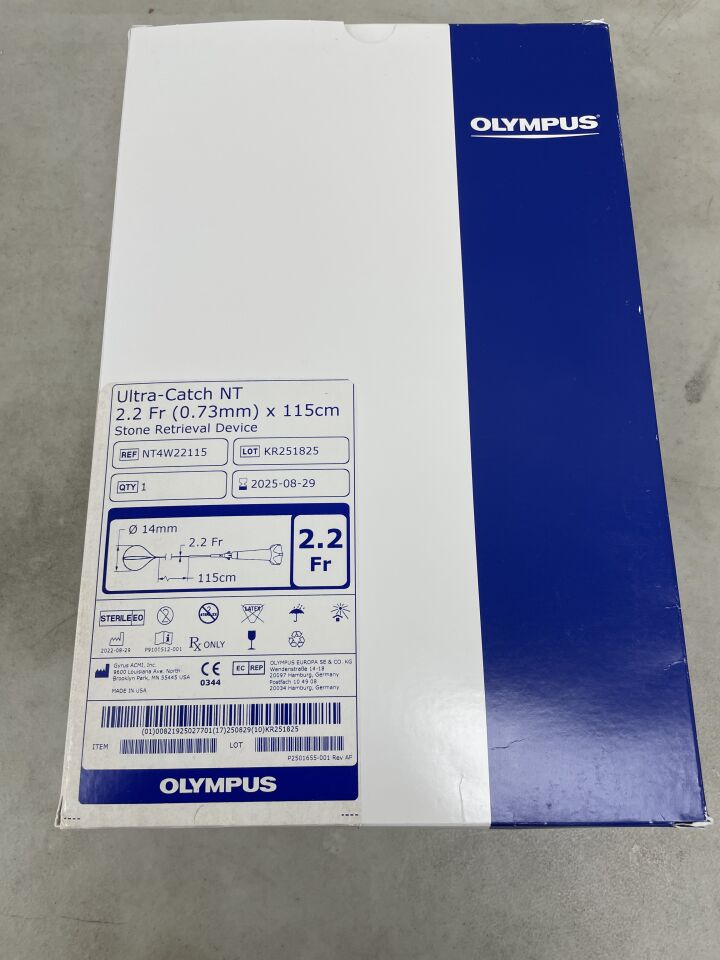 NT4W22115 - OLYMPUS - ultra-catch nt 2.2fr (0.73mm) x 115cm stone retrieval device, (BX/1) - ( Expiry Date: 2025-08-29 )
